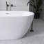 Baignoire de trempage autoportante en acrylique avec drain central 55 po x 30 po-93390112