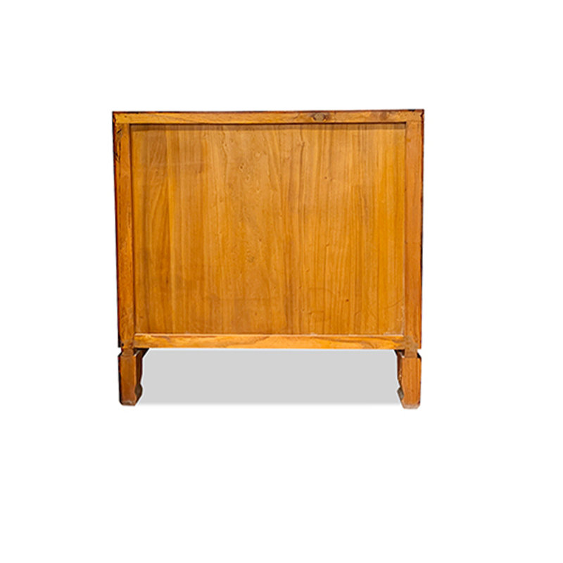 Rattan Inlaid 3 Drawers Dresser