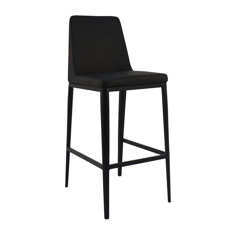 Molinaro Hasan Bar & Counter Stool, Black, Counter Stool (25.5" Seat Height)