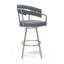 Matera Upholstered Stool with Metal Frame