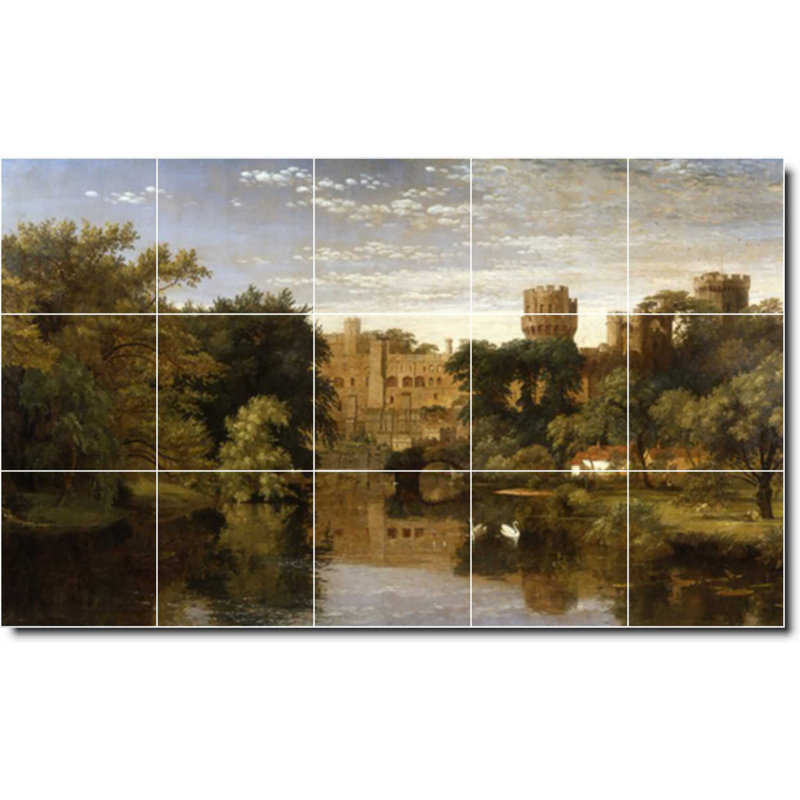 Carreau de peinture murale 40 po x 24 po 8 po x 8 po, Paysage 02342