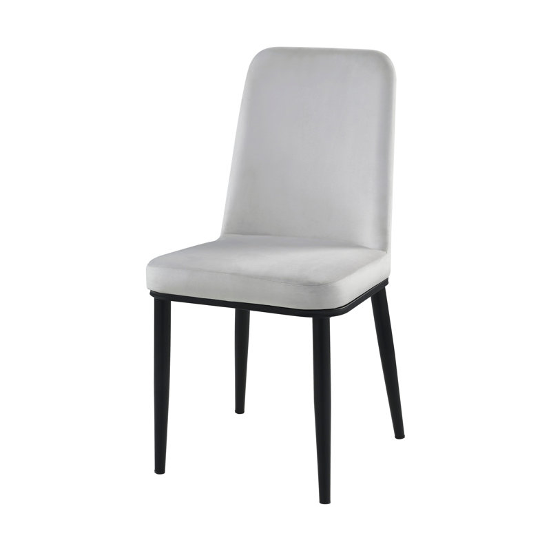 Fauteuil d'appoint en velours gris Kurtiss