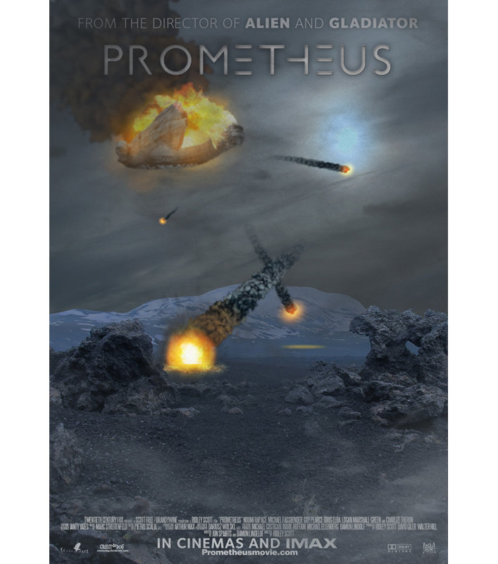 Prométhée, H 24 po x l 17 po