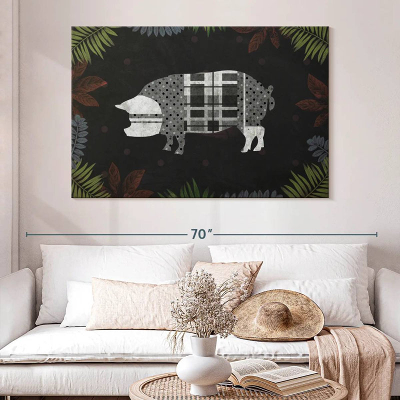 Brampt Modern Farm Pig, 34" H x 51" W
