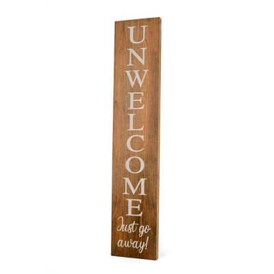 39" Halloween "Unwelcome" Porch Sign
