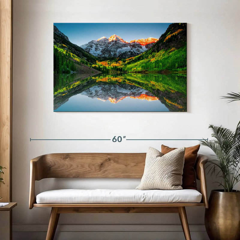 Alvord Maroon Bells Mountain Sunrise, H 30 po x l 45 po