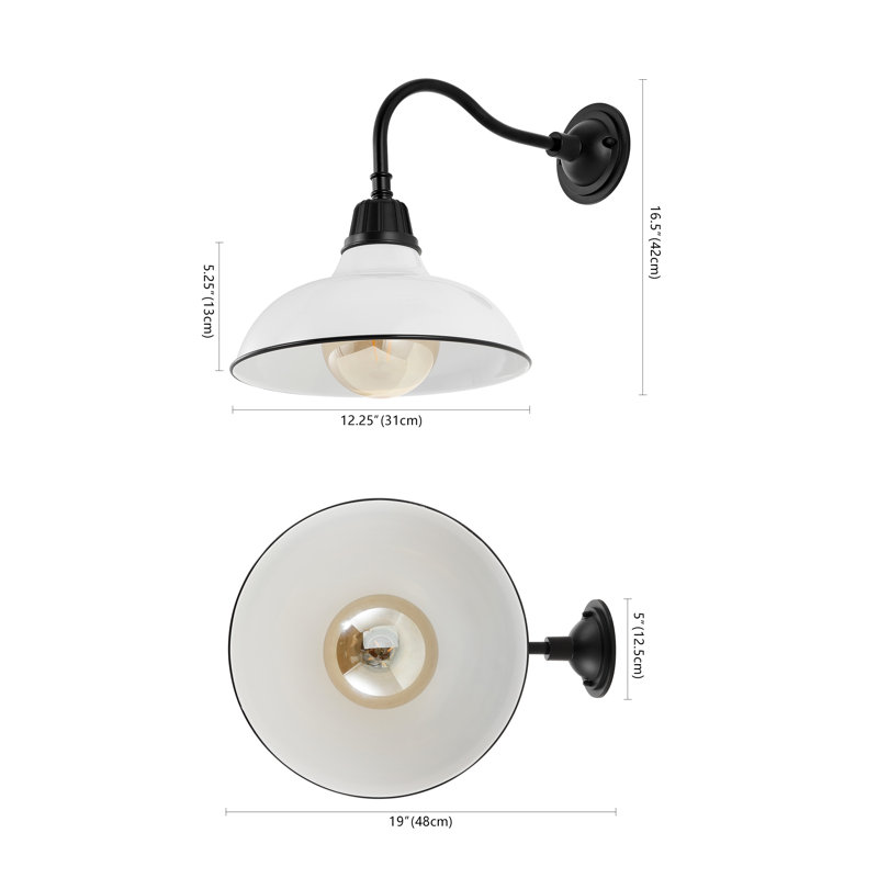 Manderfeld Iron Wall Light, White