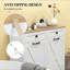 Armoire de rangement pour salle de bain, armoire à linge inclinable