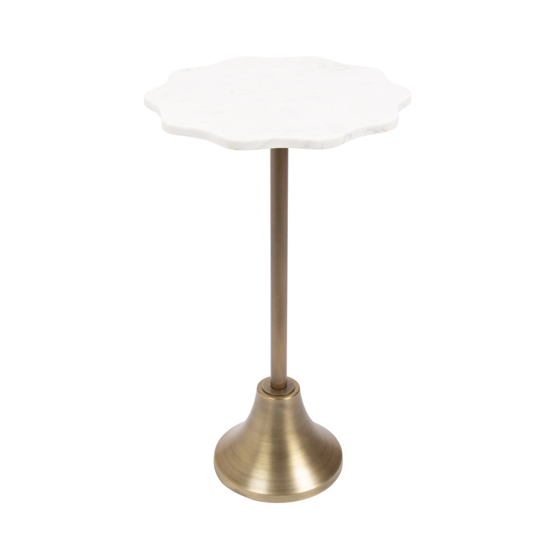 Ashley Modern Wavy Marble Side Table