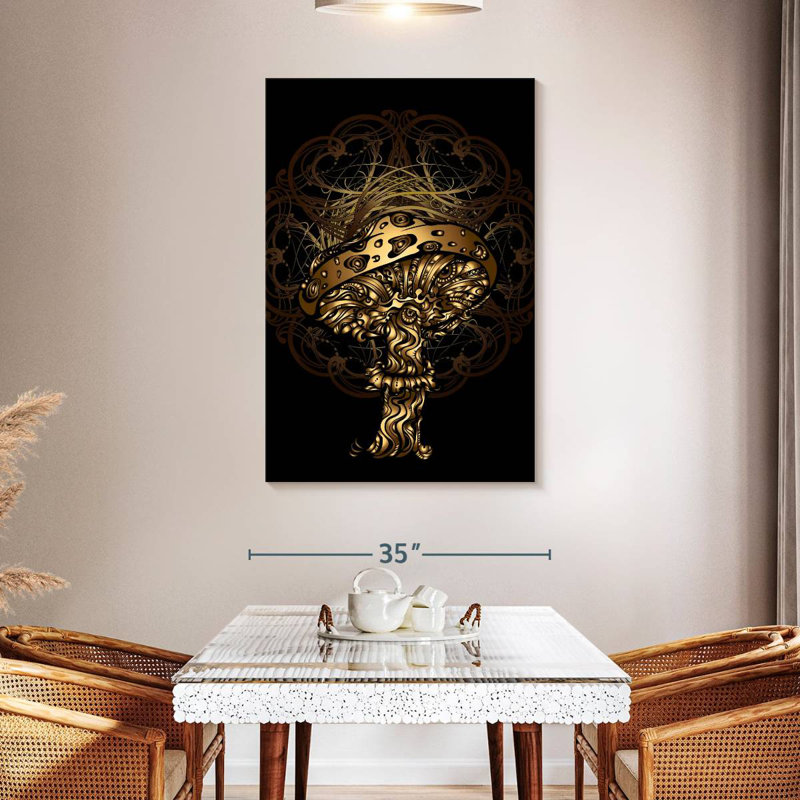 Harnek Abstract Mushroom, 48" H x 32" W