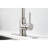 Pull Down Kitchen Faucet - Brushed Nickel, Stainless Steel Made, 360 Rotating Nozzle For Effortless Water Usage, Single Handle To Control Temperature And Flow, Rust Finish In Nickel Steel, Versatile-1877208586