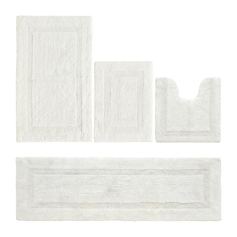 Ensemble de tapis pour salle de bain 100% coton 2370 g / m² Lux Premium, Ivoire ivoire