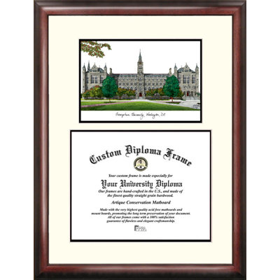 NCAA Georgetown Hoyas Scholar Lithograph Diploma Frame