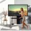 Meuble télé ajustable avec support et tablette pour écrans de 32 à 70 po-1185506749