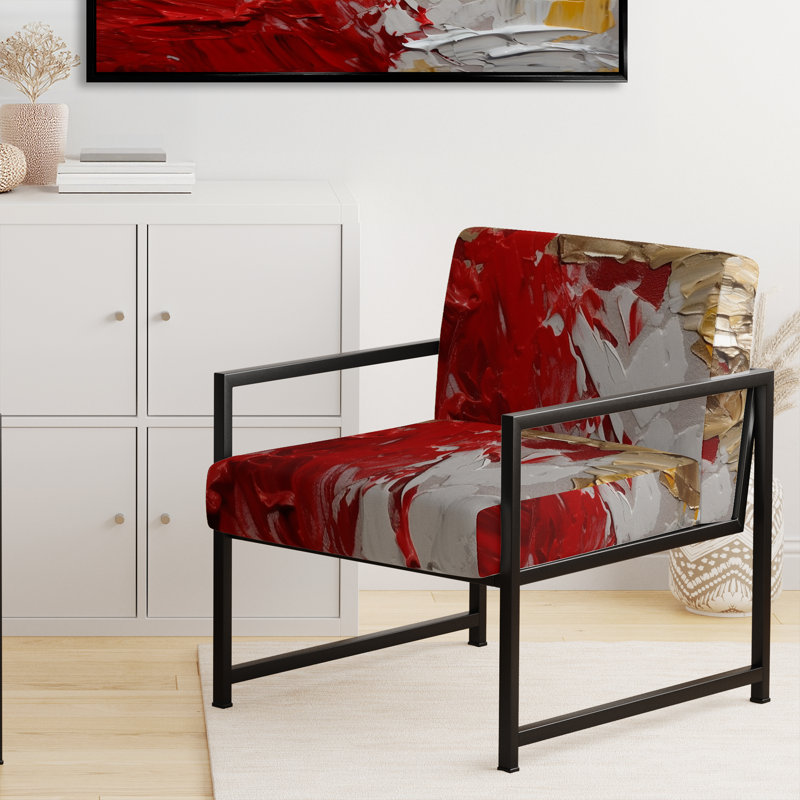 Chaise d'appoint rembourrée Cardinal Sin Retro Delight, Noir