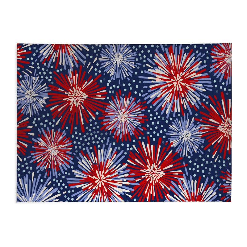 Fireworks Low Profile Kitchen Mat, Rectangle 3' x 5'