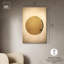 «Odd Moon», toile élégante blanche et dorée par Art Remedy-105311685-105311698