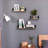 Floating Shelves Set of 3, Rustic Natural Wood Wall Mounted Shelves | Natural Wood | Metal &amp; Wood