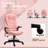 Asya Velvet High Back Executive Office Chair-844293992