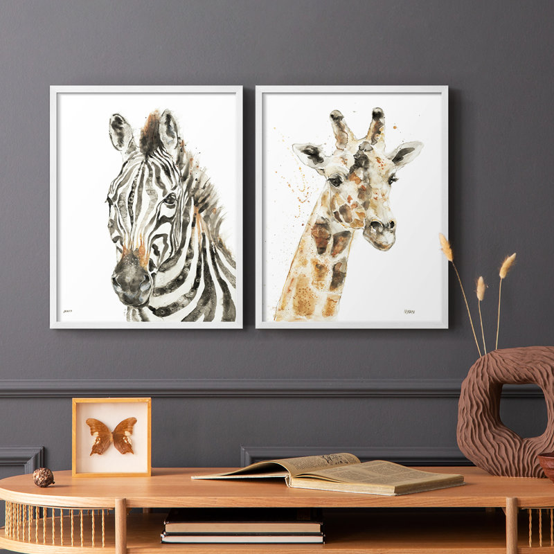 Impression encadrée Savannah Ii-Premium - prête à être accrochée - aucun clou requis - aucun clou requis, Blanc