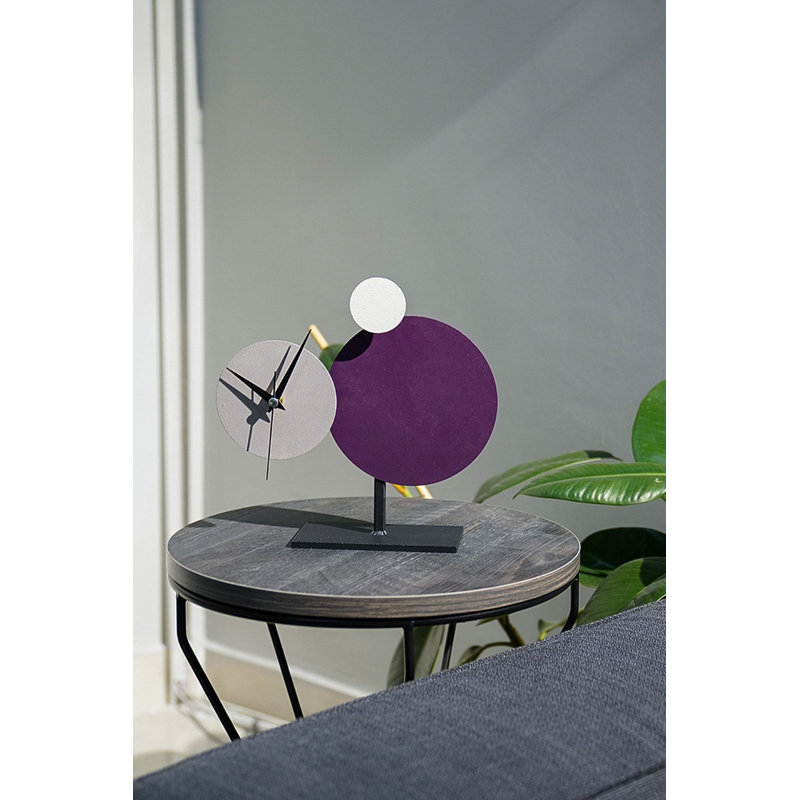 Horloge décorative, Mauve