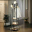 Rustic Industrial Wooden Coat Stand, Freestanding Coat Rack  Storage Shelves  Entryway Hallway