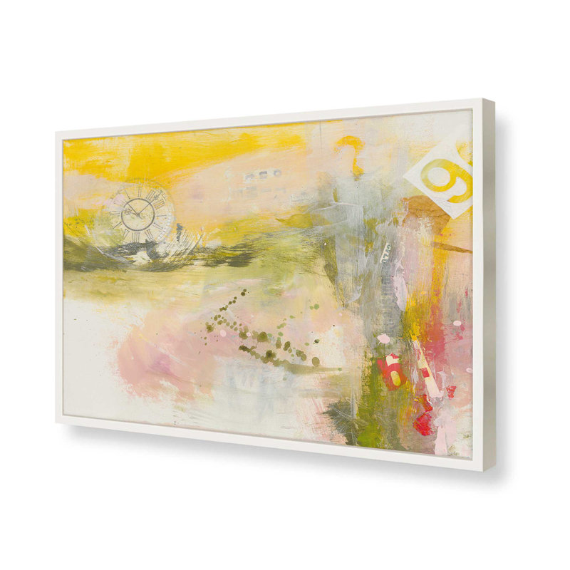 «Time to Spare» par Janet Itsne, H 20 po x l 30 po, Impression sur cadre ouvert sans papier mat, Blanc