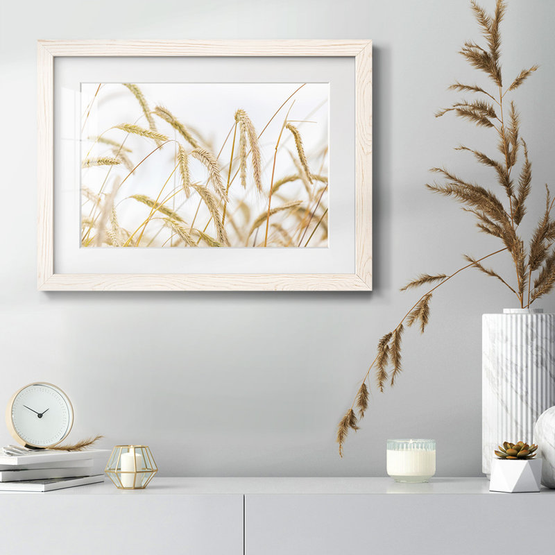 Blé encadré sur papier, Blanc