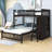 Elys Kids Twin Over Full Bunk Bed with Drawers-1414530614