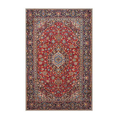 Tapis traditionnel rouge / beige Aymane