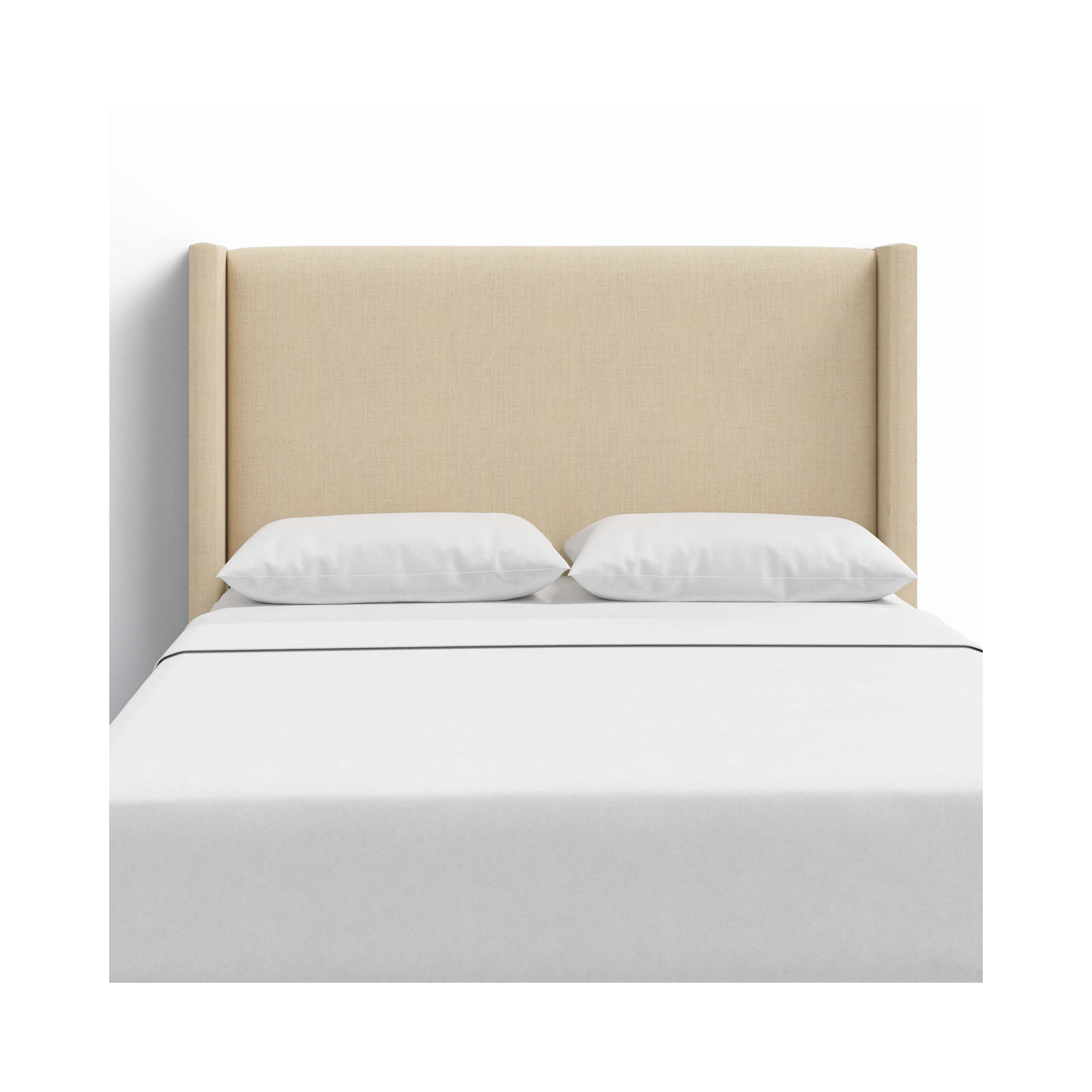 Hanson Upholstered Headboard, Classic Linen Linen, King