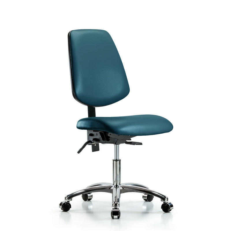 Chaise de travail Tanesha, Bleu marine, Inclinaison comprise