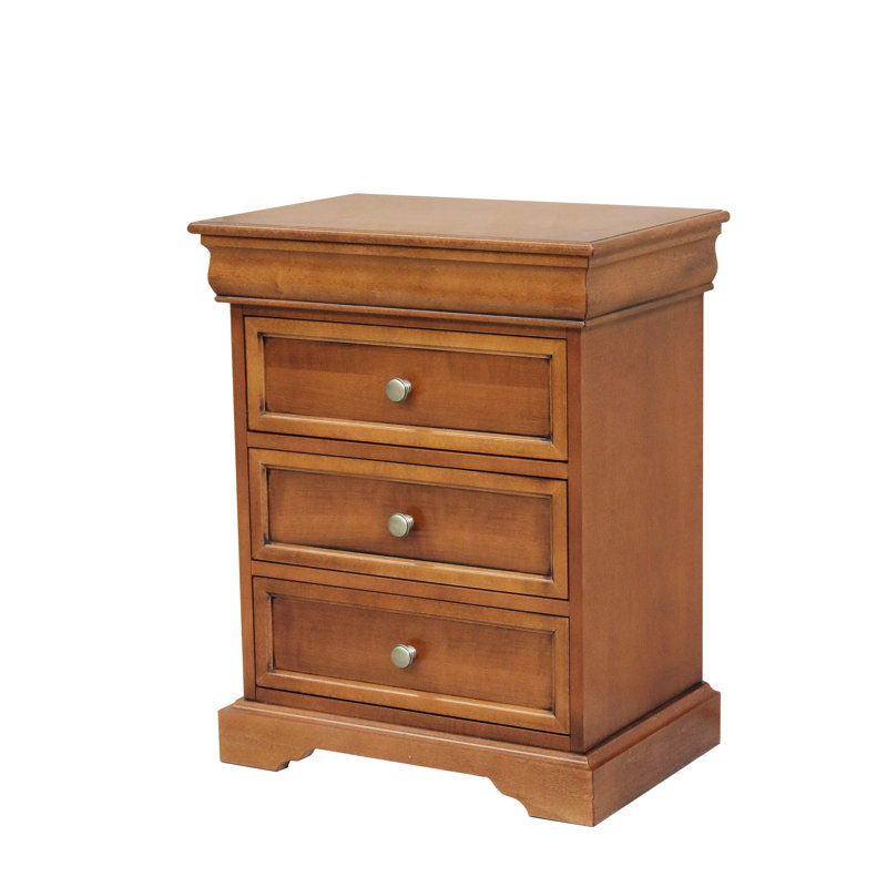 Deontez 52cm W Bedside Table, Brown