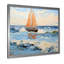 Bateau à voile orange orange Horizon III - bateau, art mural-461458433-461458435