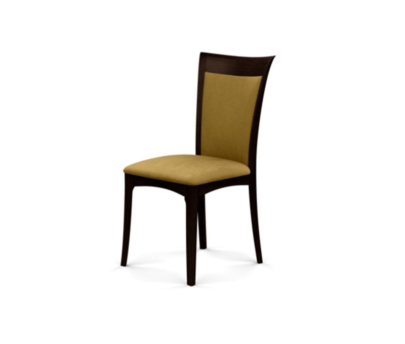 Morgan Leather Dining Chair, Smoke Cherry, Ebony