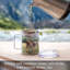 Tasse en acier inoxydable avec couvercle 12 oz.