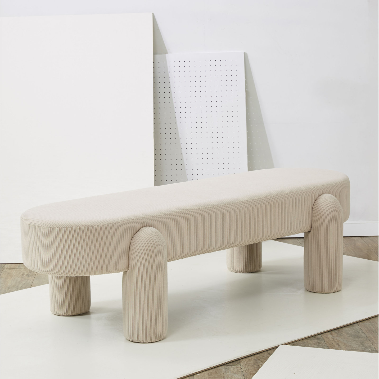 Arland 60" Bedroom Bench, Sand