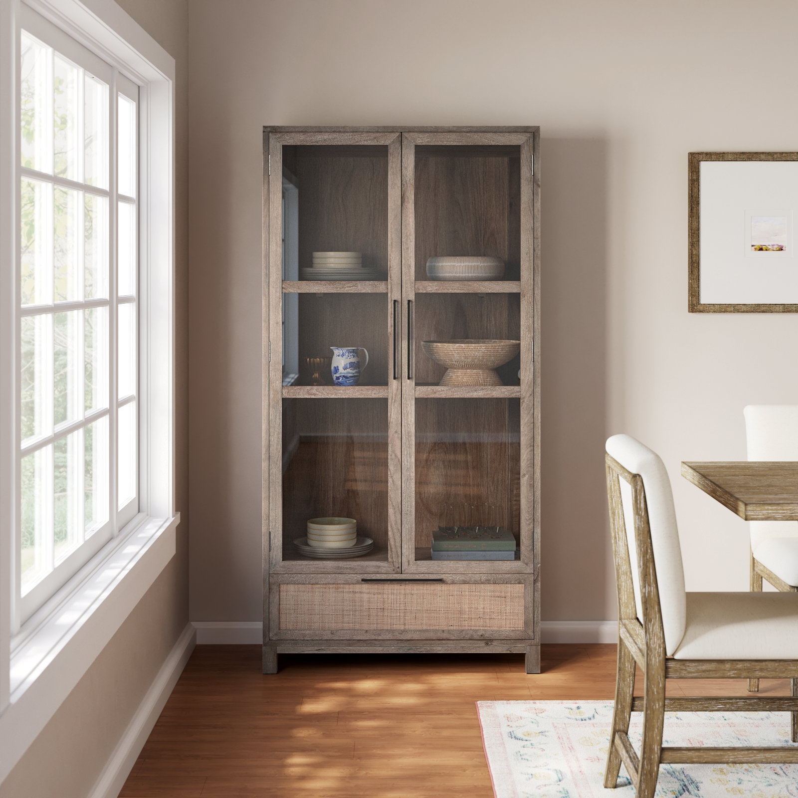 Cara Cane Dining Cabinet