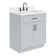 Tidworth 30'' Solid Wood Single Bathroom Vanity with 1.5'' Carrara Quartz Top, Rectangular Sink
