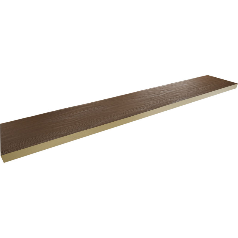 Planche de poutre en faux bois Endurathane, H 8 po x l 72 po x P 1 po, Blé doré