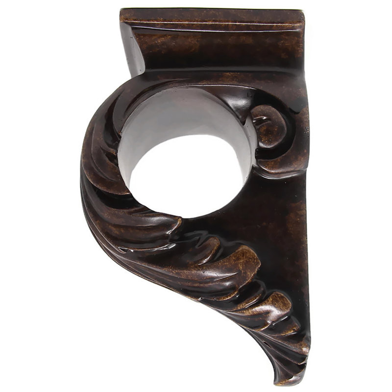 Brilon Polyresin Mounting Bracket, Mahogany