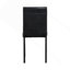 Ensemble de salle à manger en métal avec plateau en faux marbre 5 pièces Furniture - noir, ensemble de salle à manger, table et 4 chaises