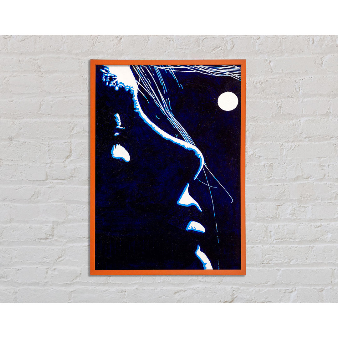 Annalaya Woman By The Moonlit Night - Einzelne Bilderrahmen Kunstdrucke