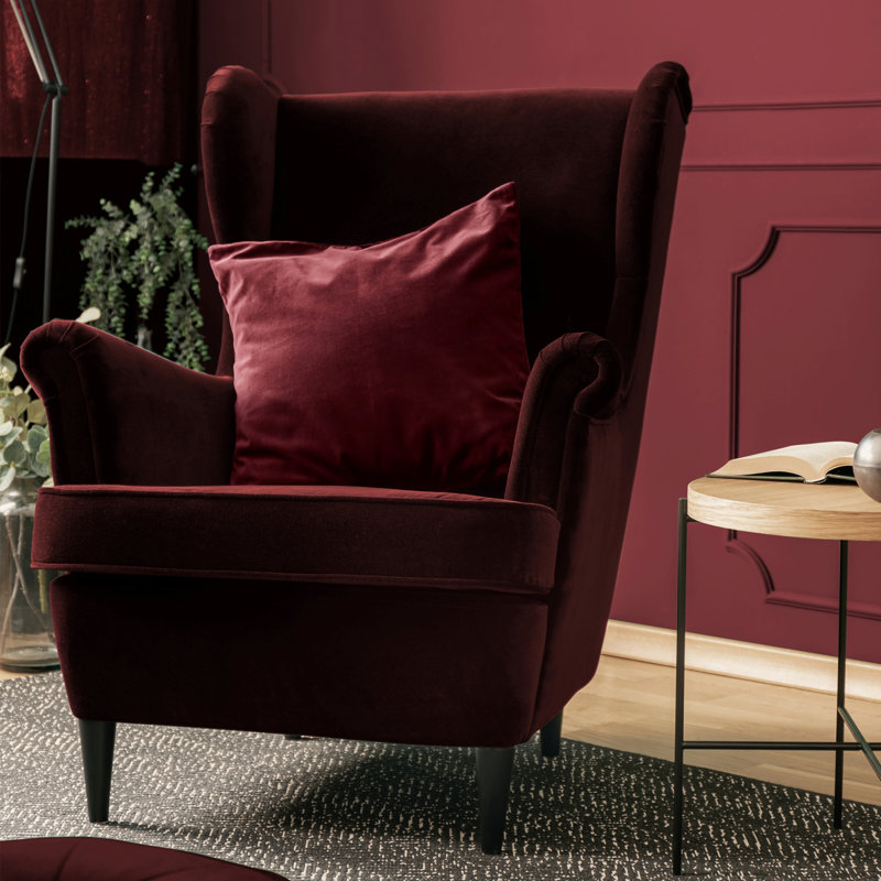 Microsuede Outdoor Reversible Throw Pillow, Arizona Maroon, 24" x 24", Pillow Cover Only - No Insert