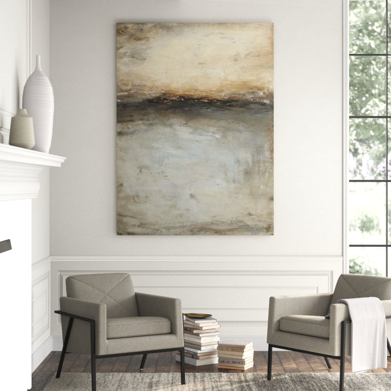 Mono Land I Painting by Sara Brown, Knife Gel, 41" H x 30" W x 1.5" D
