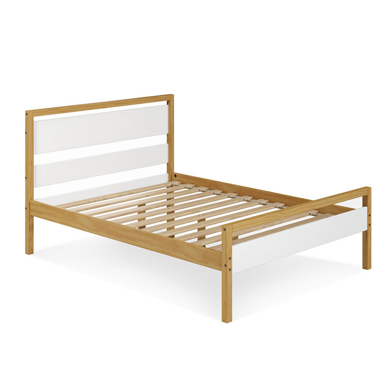 Bromyard Quadra Full Bed - White And Natural