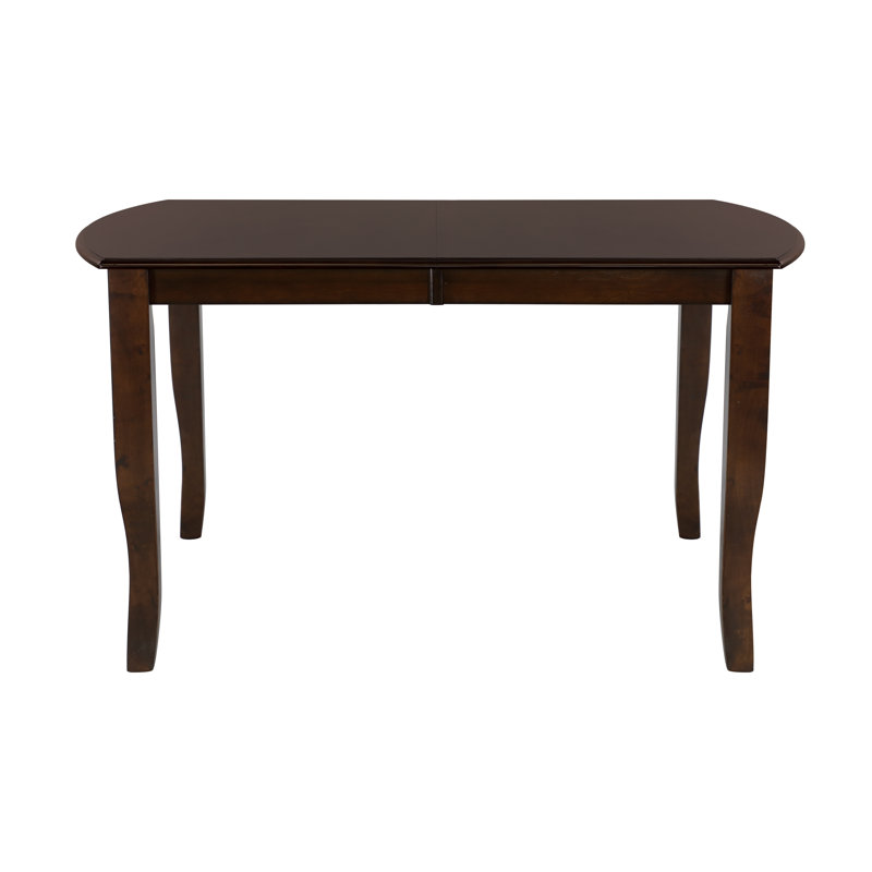 Table de salle à manger 1Pc au fini cerisier foncé avec rallonge séparée