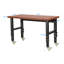 Falun 120cm W Manufactured Wood Top Height-Adjustable Workbench with Wheels