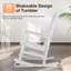 Ensemble de 2 chaises berçantes d'extérieur en plastique surdimensionnées toutes saisons Adirondack-118762999