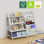 Johnson Metal Book Display, Bookshelf And Toy Storage Organizer - 4 Tier Book Shelf-1249504151